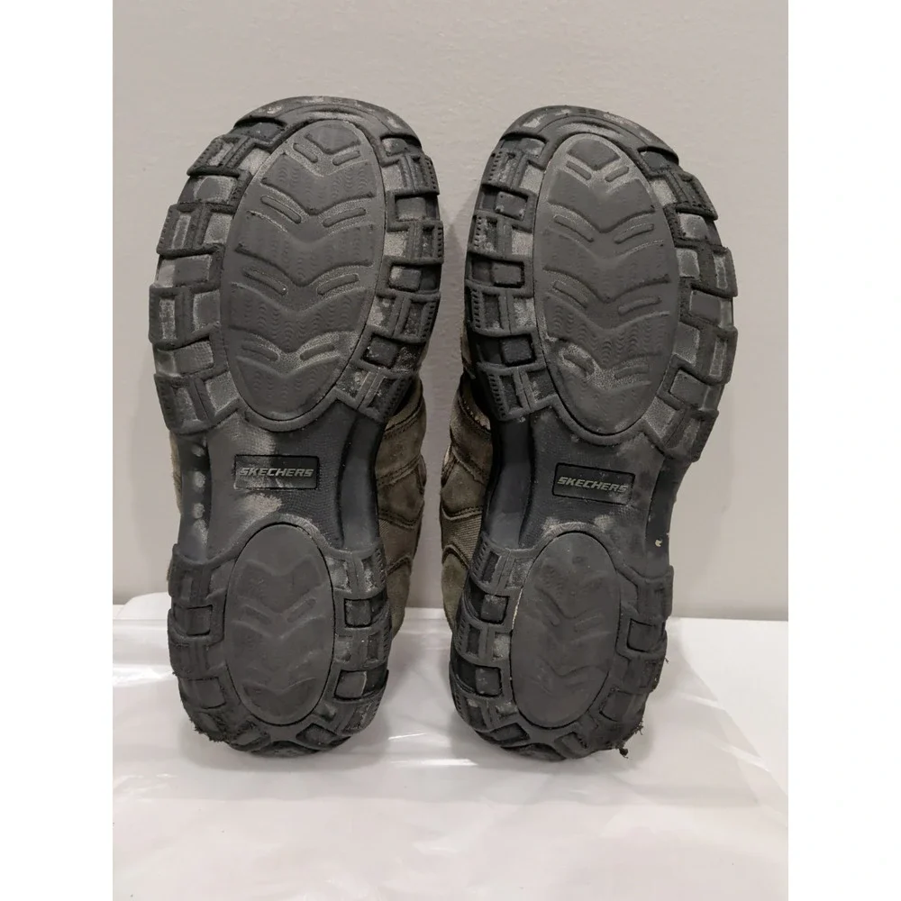 Skechers Men's  12 Garver Selmo 64641 Olive Green  Fisherman Sandals Memory Foam